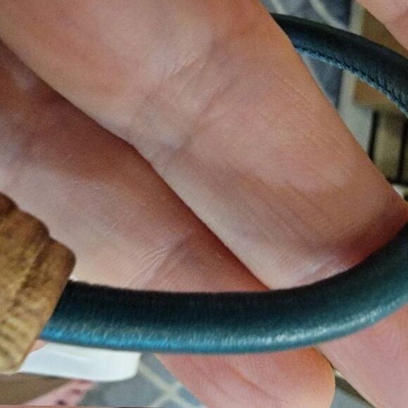 Sabika Winter 2017 Vivid Choker Leather Band Wood Elements, Heart Stamped Rings - Picture 6 of 7